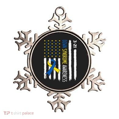 Down Syndrome Awareness Us Flag Trisomy 21 Ornament