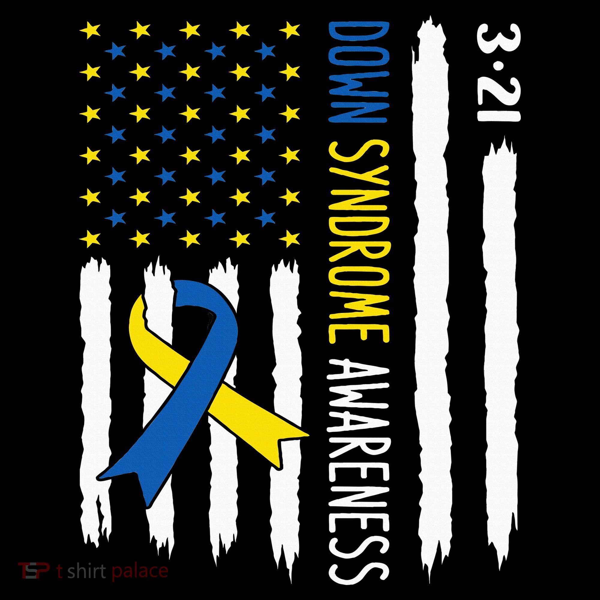 Down Syndrome Awareness Us Flag Trisomy 21 Women's Tank Top