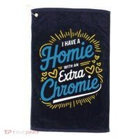 Down Syndrome Awareness I Have Homie With An Extra Chromie Golf Towel thumb 0