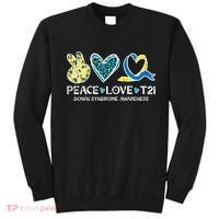 Down Syndrome Awareness Peace Love T21 WDSD Sweatshirt thumb 0