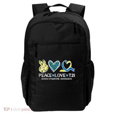 Down Syndrome Awareness Peace Love T21 WDSD Backpack