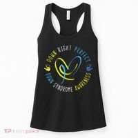 Down Syndrome Awareness Day 21 March Down Right Perfect Women's Tank Top thumb 0