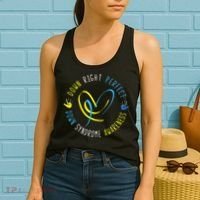 Down Syndrome Awareness Day 21 March Down Right Perfect Women's Tank Top thumb 2
