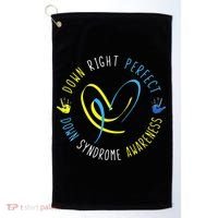 Down Syndrome Awareness Day 21 March Down Right Perfect Golf Towel thumb 0