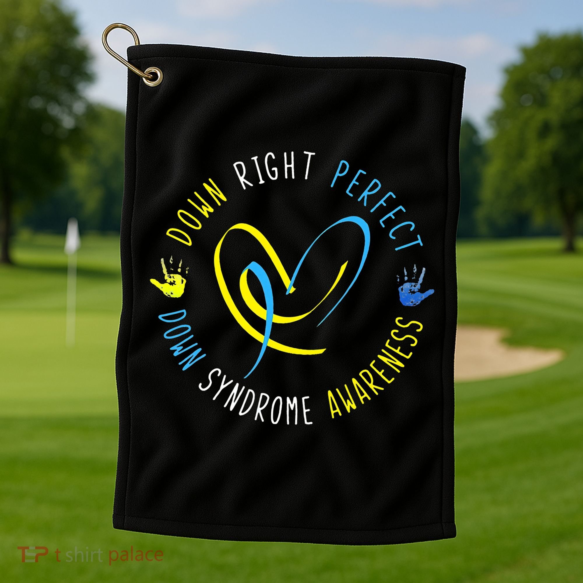 Down Syndrome Awareness Day 21 March Down Right Perfect Golf Towel