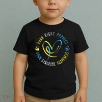 Down Syndrome Awareness Day 21 March Down Right Perfect Toddler T-Shirt thumb 2
