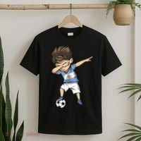 Dabbing Soccer Argentina Jersey Argentinian Football T-Shirt thumb 2