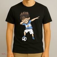 Dabbing Soccer Argentina Jersey Argentinian Football T-Shirt thumb 3