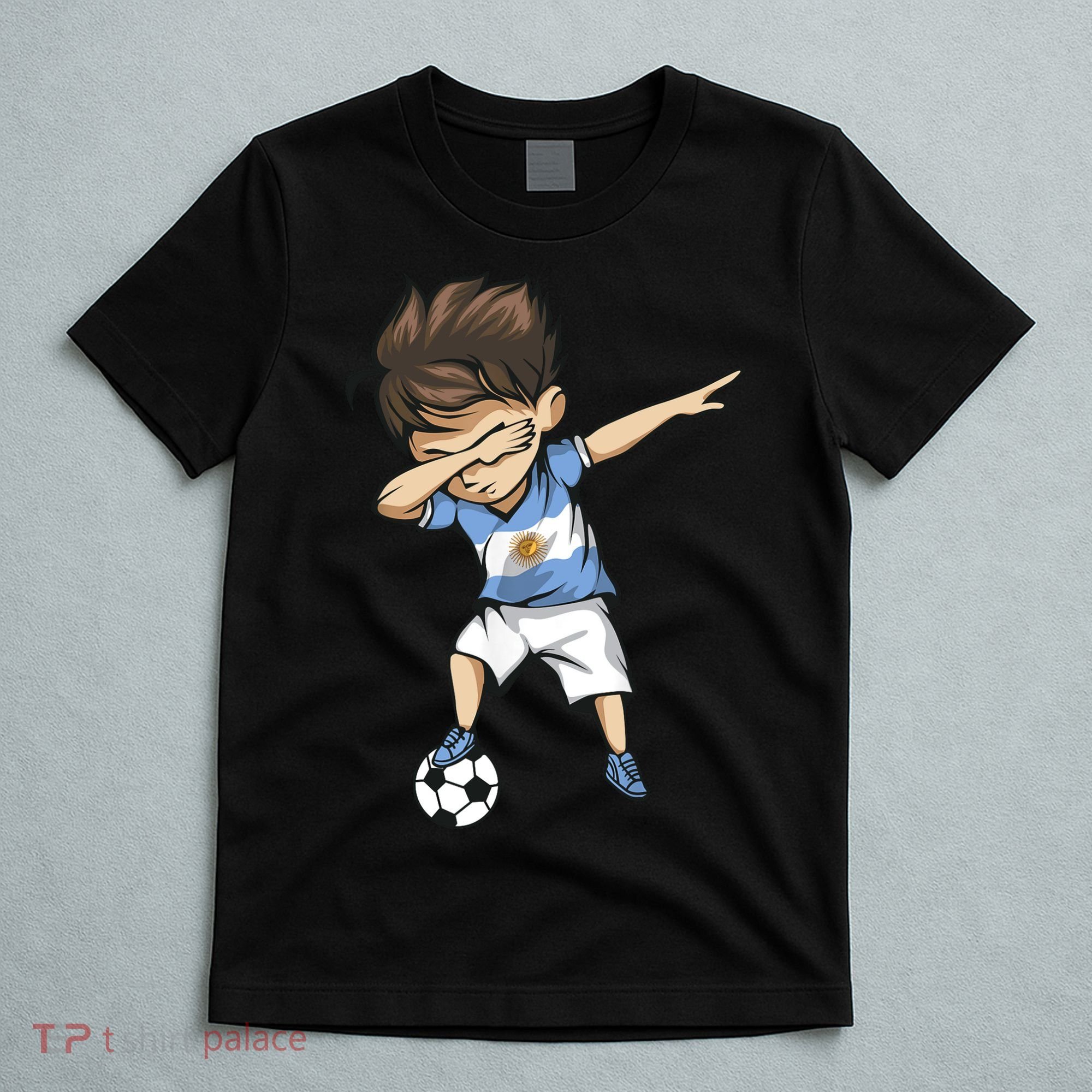 Dabbing Soccer Argentina Jersey Argentinian Football T-Shirt