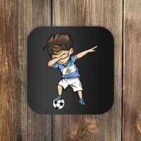 Dabbing Soccer Argentina Jersey Argentinian Football Coaster thumb 0
