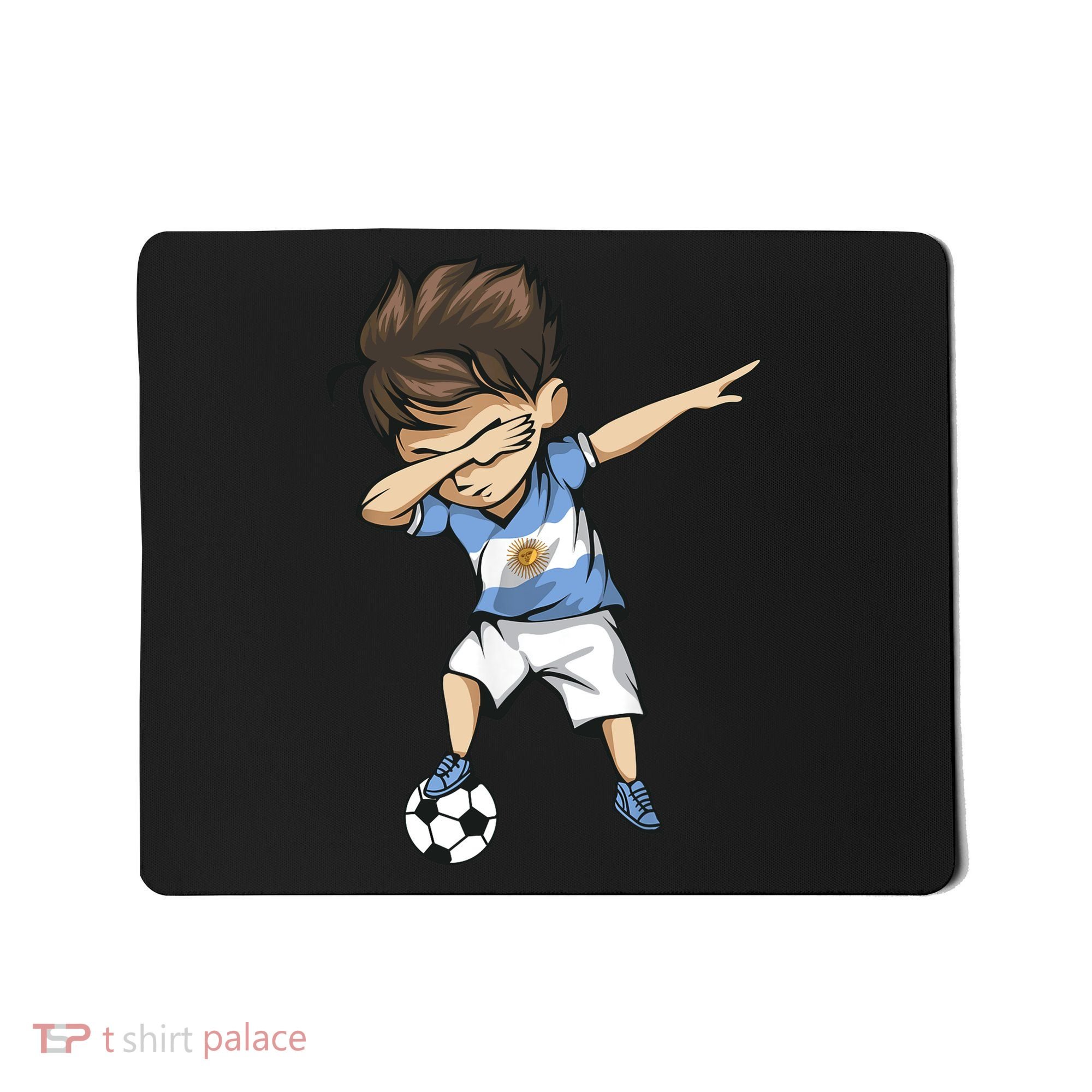 Dabbing Soccer Argentina Jersey Argentinian Football Mousepad