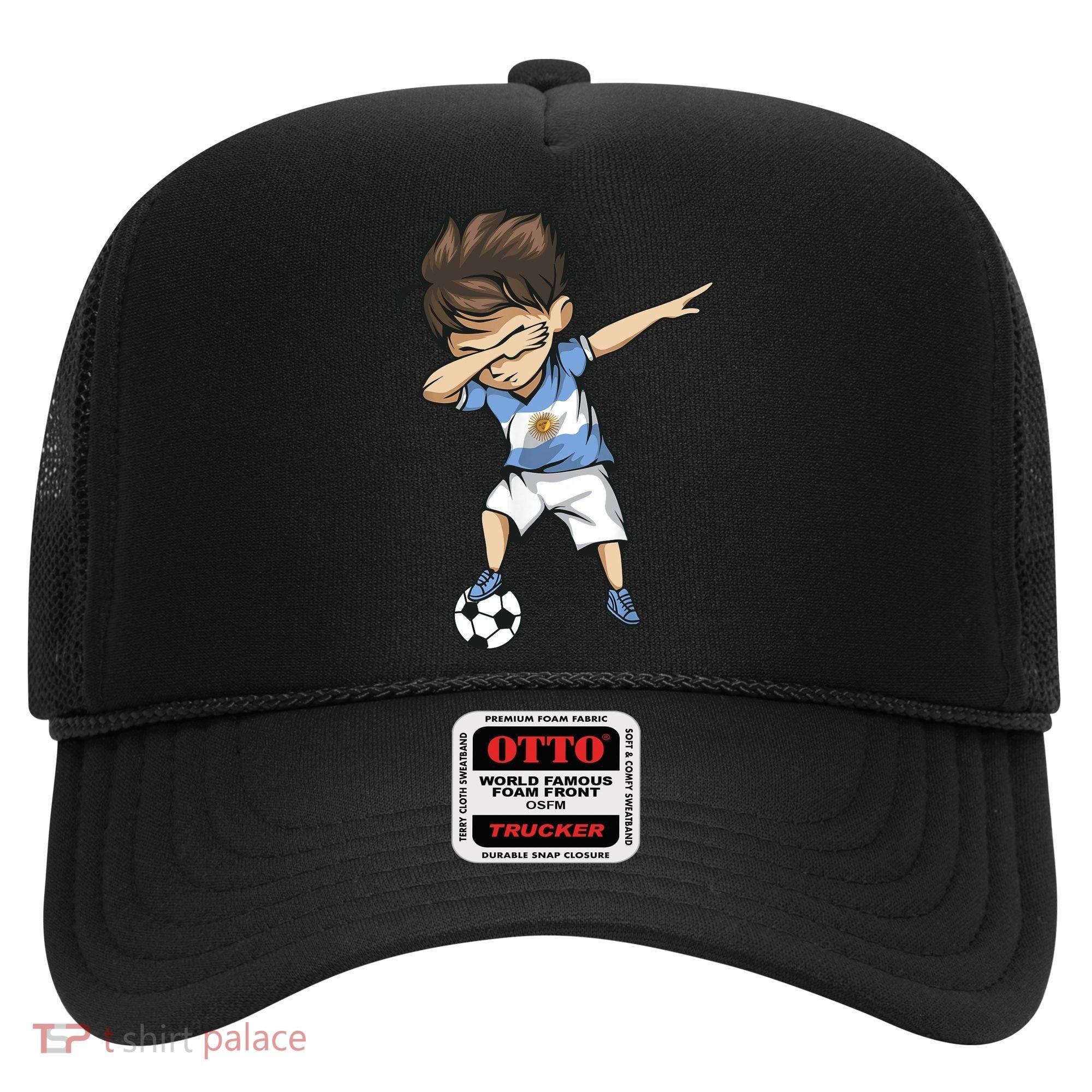 Dabbing Soccer Argentina Jersey Argentinian Football Hat