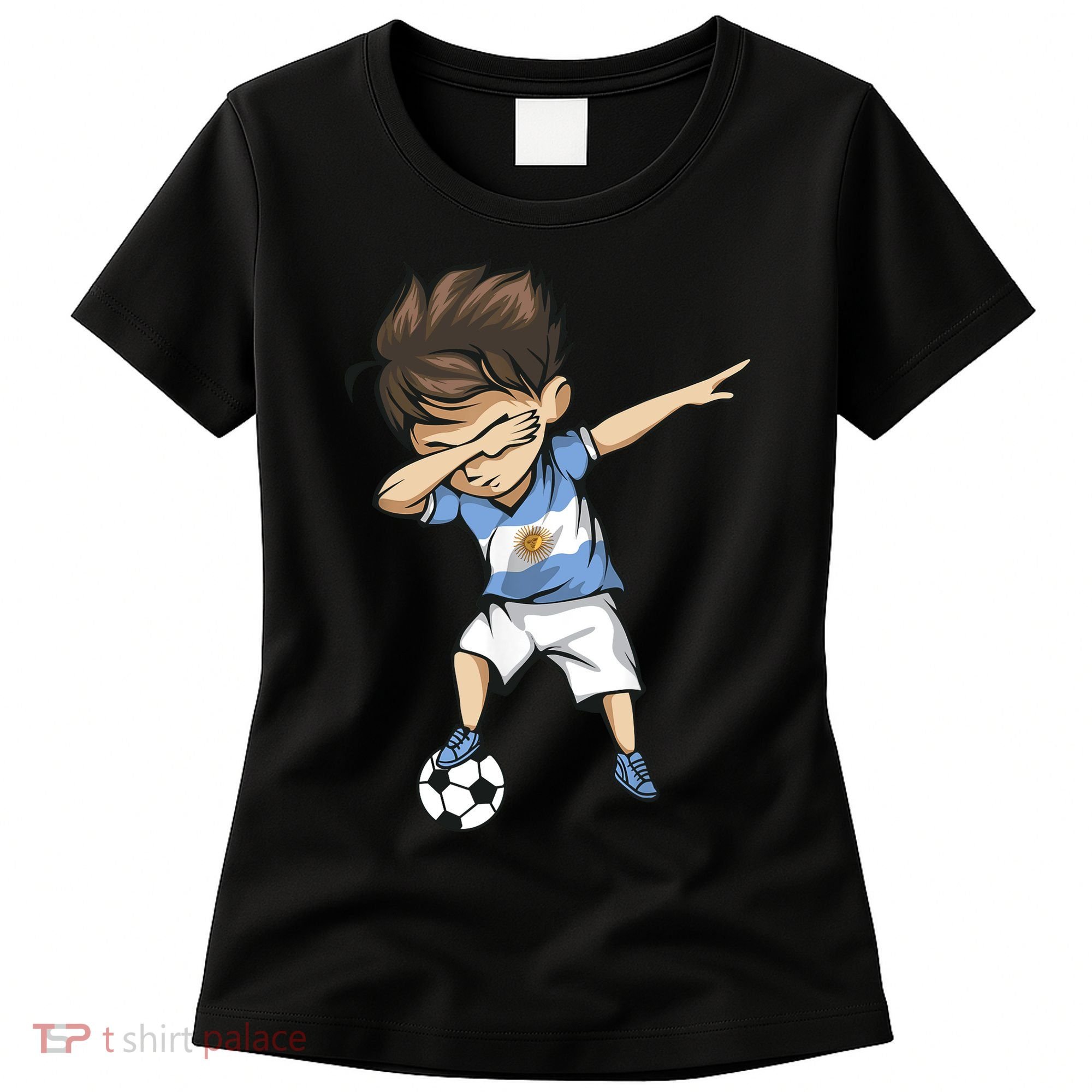 Dabbing Soccer Argentina Jersey Argentinian Football Women's T-Shirt