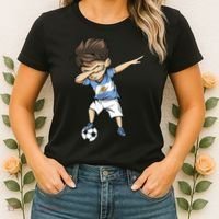 Dabbing Soccer Argentina Jersey Argentinian Football Women's T-Shirt thumb 2