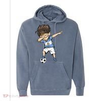 Dabbing Soccer Argentina Jersey Argentinian Football Comfort Colors Garment-Dyed Hooded Sweatshirt thumb 0