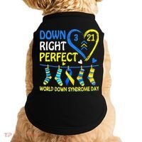 Down Syndrome Awareness Down Right Perfect Doggie Tank thumb 0
