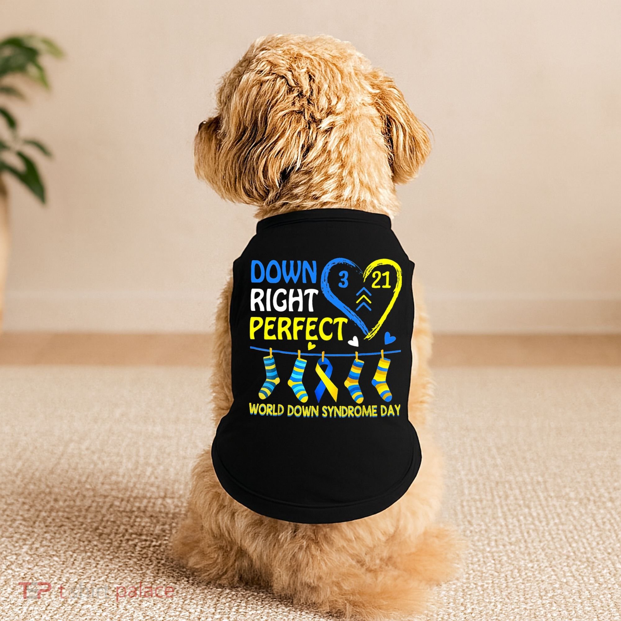 Down Syndrome Awareness Down Right Perfect Doggie Tank