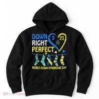 Down Syndrome Awareness Down Right Perfect Hoodie thumb 0