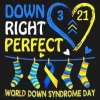 Down Syndrome Awareness Down Right Perfect Hoodie thumb 2