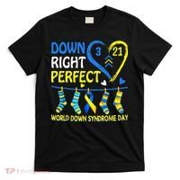 Down Syndrome Awareness Down Right Perfect T-Shirt thumb 0