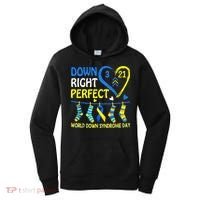 Down Syndrome Awareness Down Right Perfect Women's Hoodie thumb 0