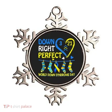 Down Syndrome Awareness Down Right Perfect Ornament