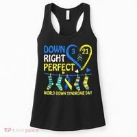 Down Syndrome Awareness Down Right Perfect Women's Tank Top thumb 0