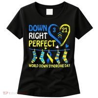 Down Syndrome Awareness Down Right Perfect Women's T-Shirt thumb 0