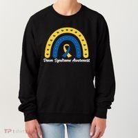 Down Syndrome Awareness Rainbow Ribbon Women's Sweatshirt thumb 0