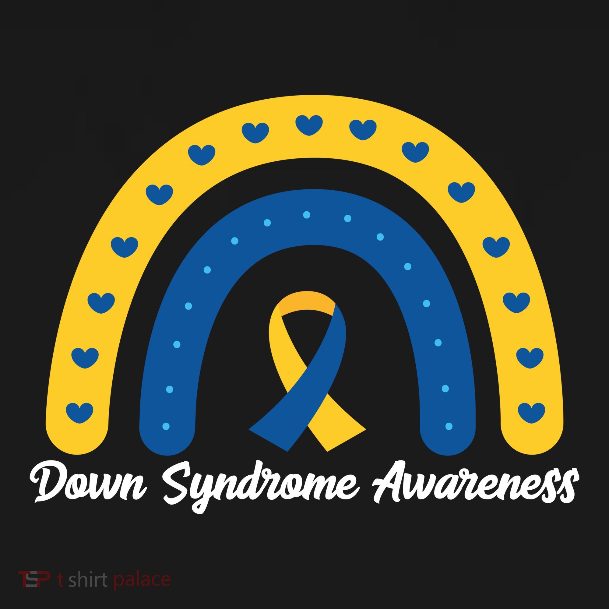 Down Syndrome Awareness Rainbow Ribbon Backpack