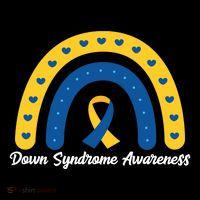 Down Syndrome Awareness Rainbow Ribbon Coaster thumb 2