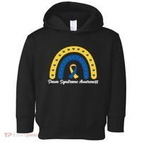 Down Syndrome Awareness Rainbow Ribbon Toddler Hoodie thumb 0