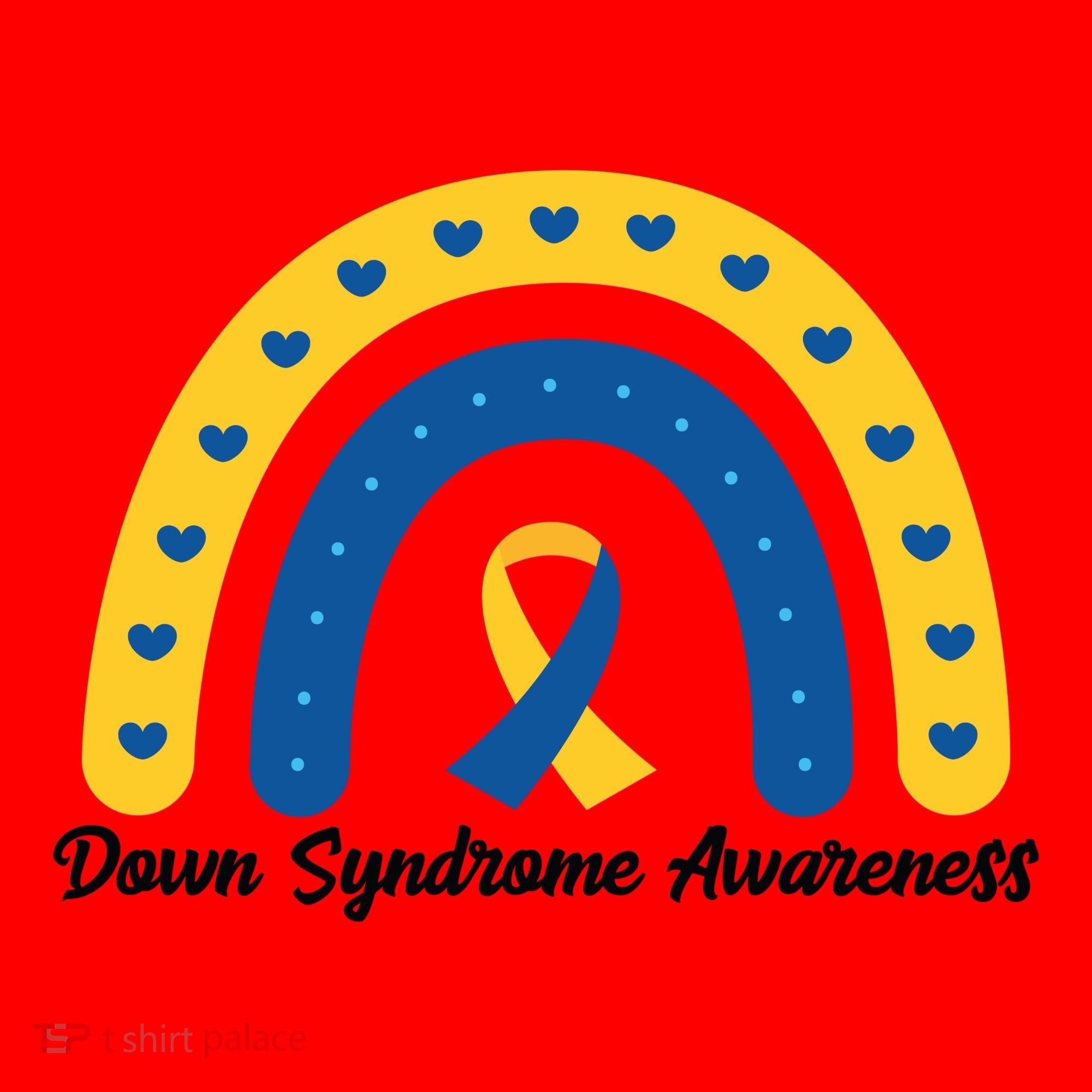 Down Syndrome Awareness Rainbow Ribbon Santa Hat