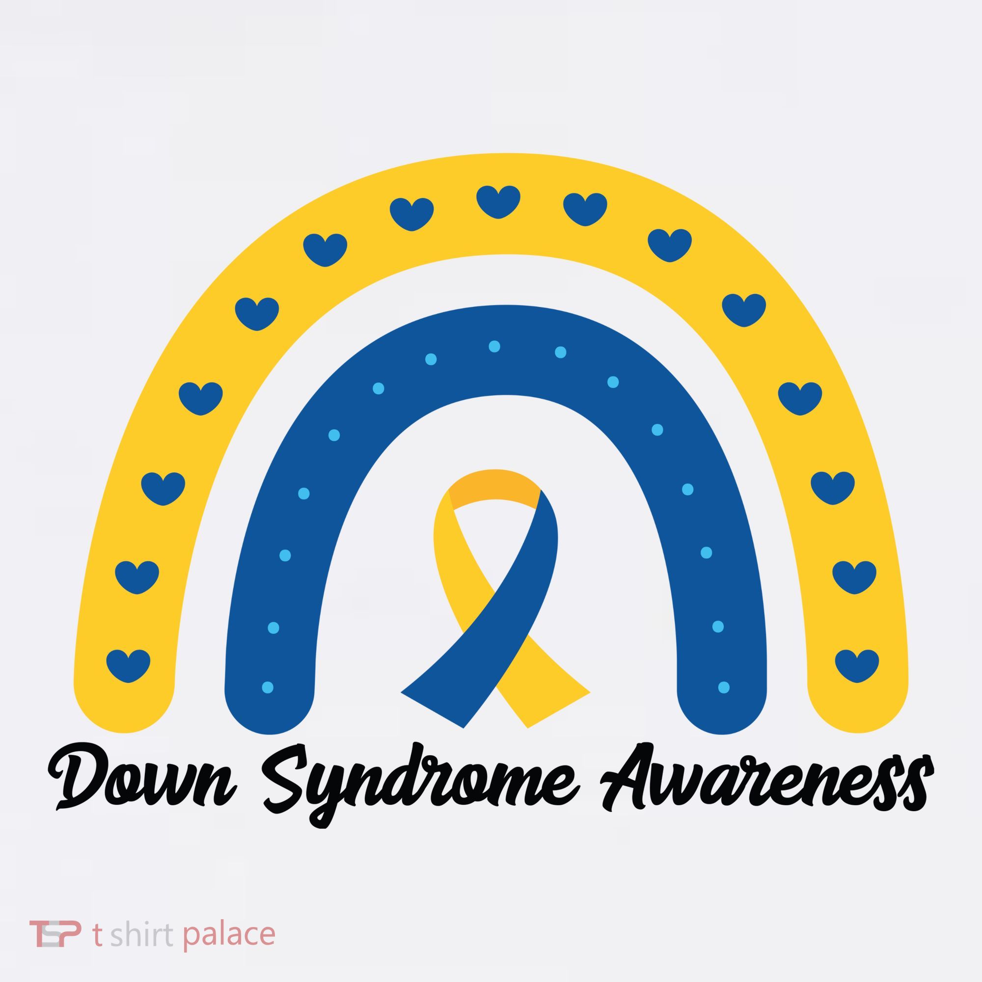 Down Syndrome Awareness Rainbow Ribbon Beanie