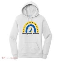 Down Syndrome Awareness Rainbow Ribbon Women's Hoodie thumb 0
