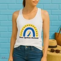 Down Syndrome Awareness Rainbow Ribbon Women's Tank Top thumb 2