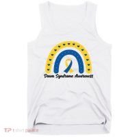 Down Syndrome Awareness Rainbow Ribbon Tank Top thumb 0