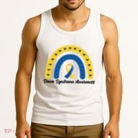 Down Syndrome Awareness Rainbow Ribbon Tank Top thumb 3