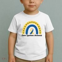 Down Syndrome Awareness Rainbow Ribbon Toddler T-Shirt thumb 2
