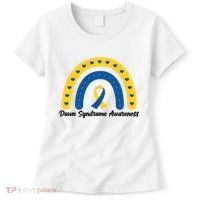 Down Syndrome Awareness Rainbow Ribbon Women's T-Shirt thumb 0