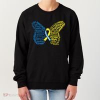 Down Syndrome Awareness Butterfly Women's Sweatshirt thumb 0