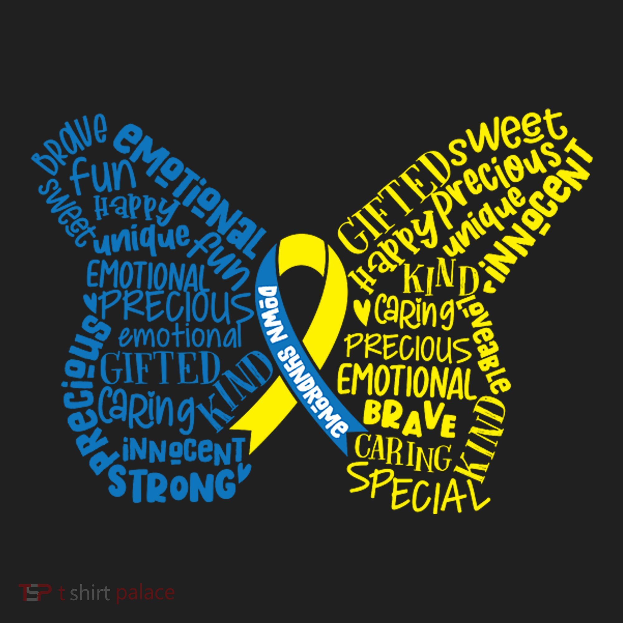 Down Syndrome Awareness Butterfly Women's Sweatshirt