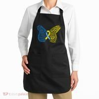 Down Syndrome Awareness Butterfly Apron thumb 2