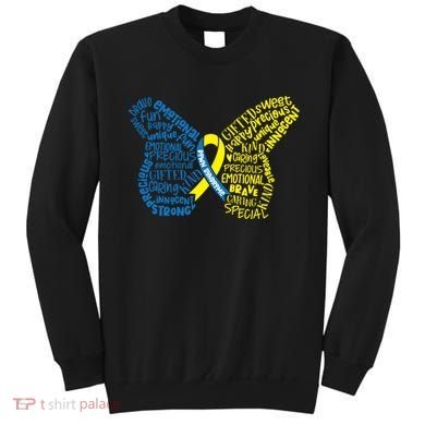 Down Syndrome Awareness Butterfly Sweatshirt