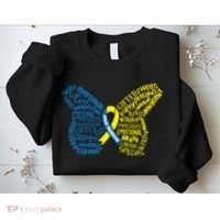 Down Syndrome Awareness Butterfly Sweatshirt thumb 2