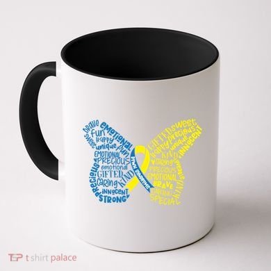 Down Syndrome Awareness Butterfly Coffee Mug