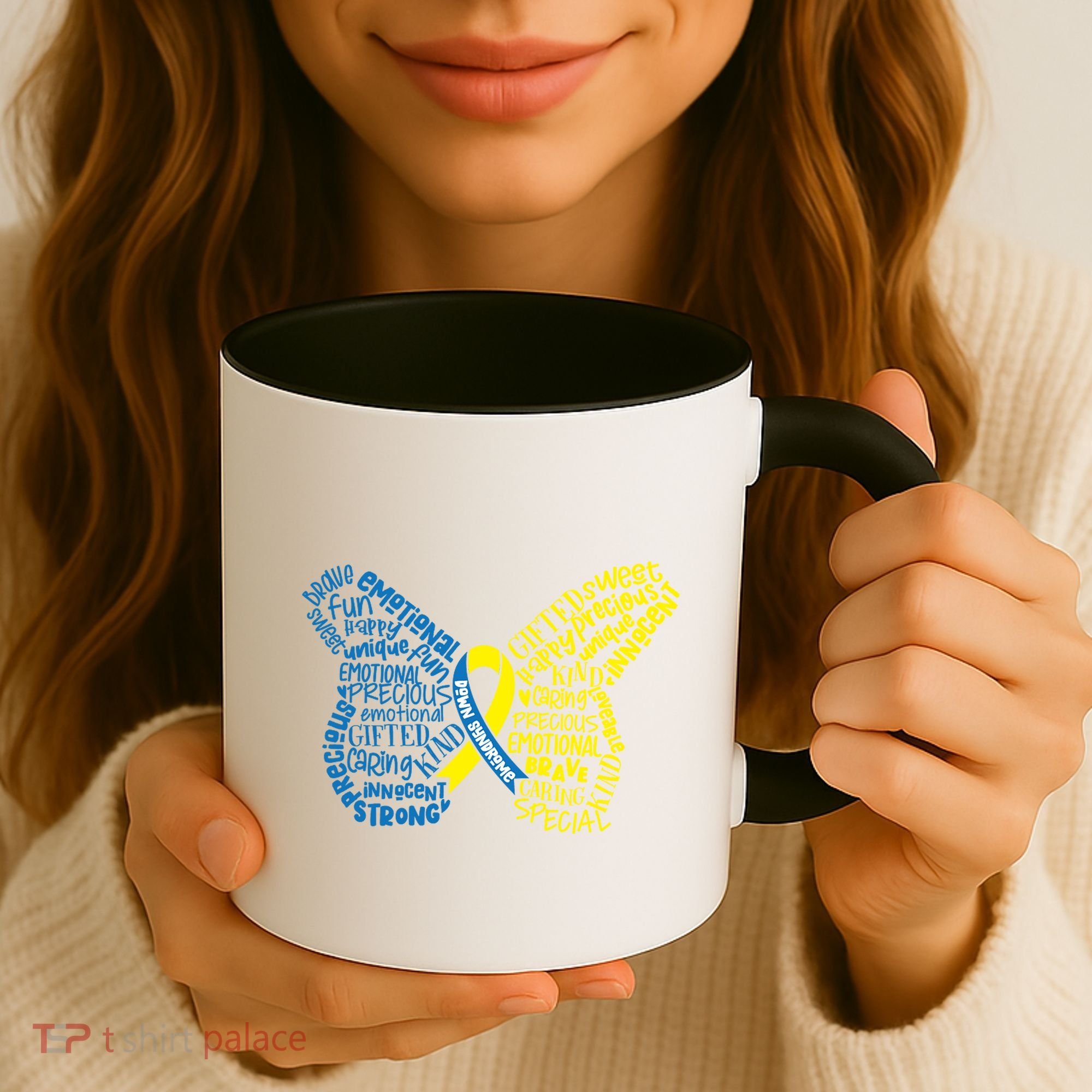 Down Syndrome Awareness Butterfly Coffee Mug