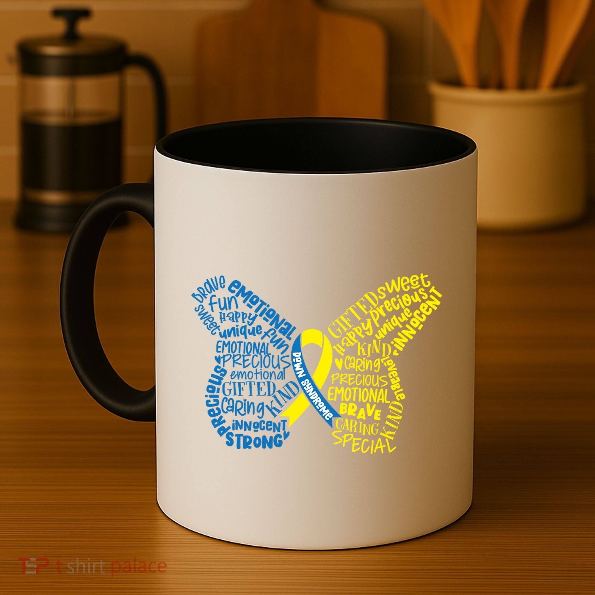 Down Syndrome Awareness Butterfly Coffee Mug