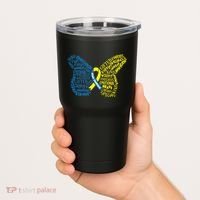 Down Syndrome Awareness Butterfly Tumbler thumb 2
