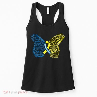 Down Syndrome Awareness Butterfly Women's Tank Top